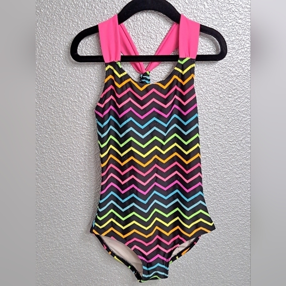 Multi Colored Girl's Swim Suit   Size XS(4-5)